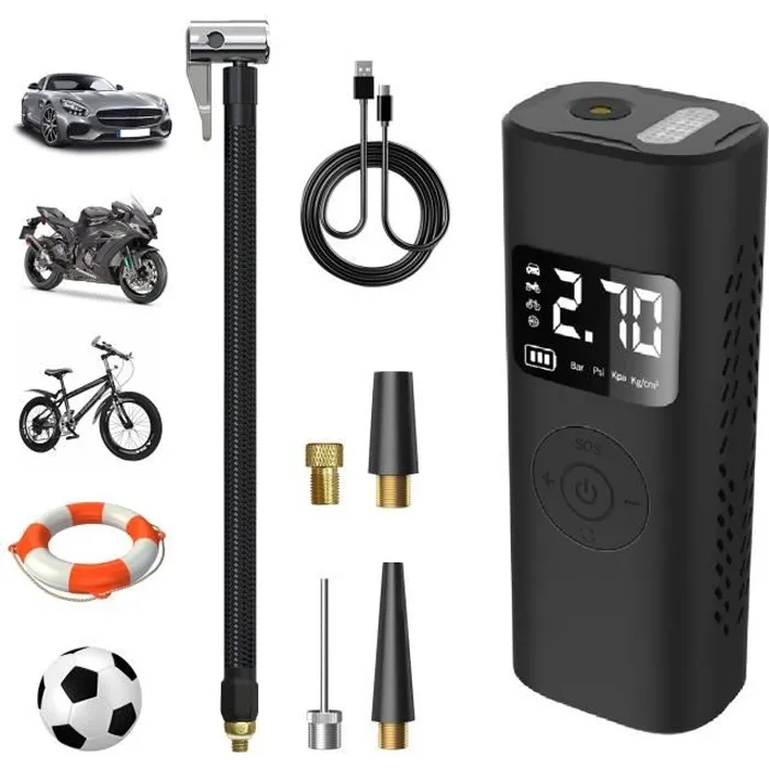 Mini Compresseur D’Air Sans Fil Compact AGT