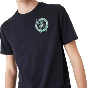 T-Shirt Holographique NEW ERA NBA Des Boston Celtics Pour Homme - Noir / Vert