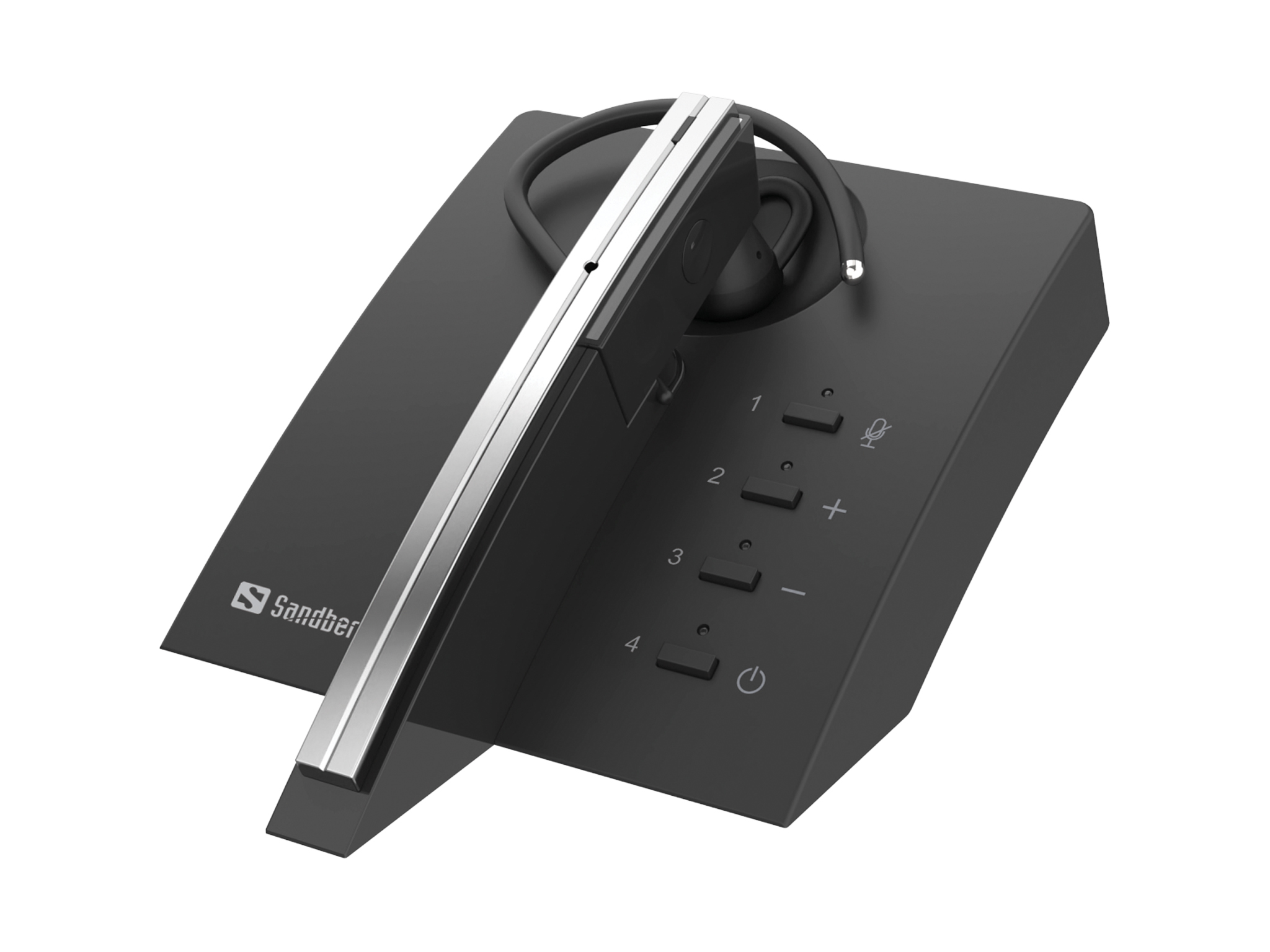 Écouteur/Casque Sans fil Crochets Auriculaires Bureau SANDBERG 126-25, Noir/Gris