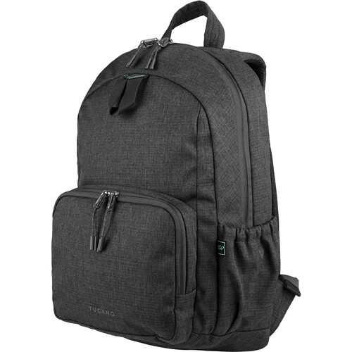 Sac À Dos TUCANO Pour Ordinateur Portable 15,6" Et Macbook Pro 16" Bit Noir Avec Intérieur Turquoise