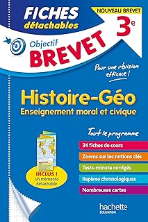 Objectif Brevet - Fiches Histoire - Géographie - Enseignement Moral Et Civique / Richard Basnier (Auteur)