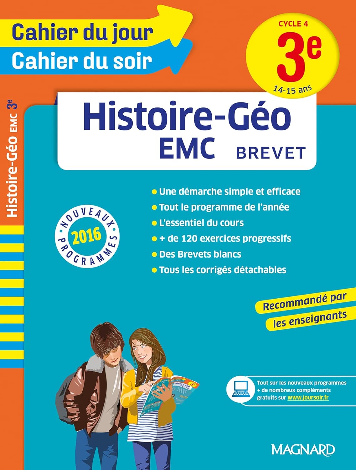 2016 Cahier Du Jour Cahier Dusoir Histoire-Géo-EMC 3e - Nouveau Programme 2016 / Nadine Daboval (Auteur)