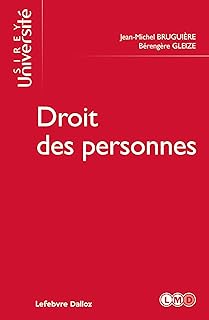 Droit Des Personnes / Jean-Michel Bruguière (Auteur), Bérengère Gleize (Auteur)
