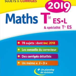 10 - Annales Annabac 2019 Maths Tle Es. L : Sujets Et Corrigés