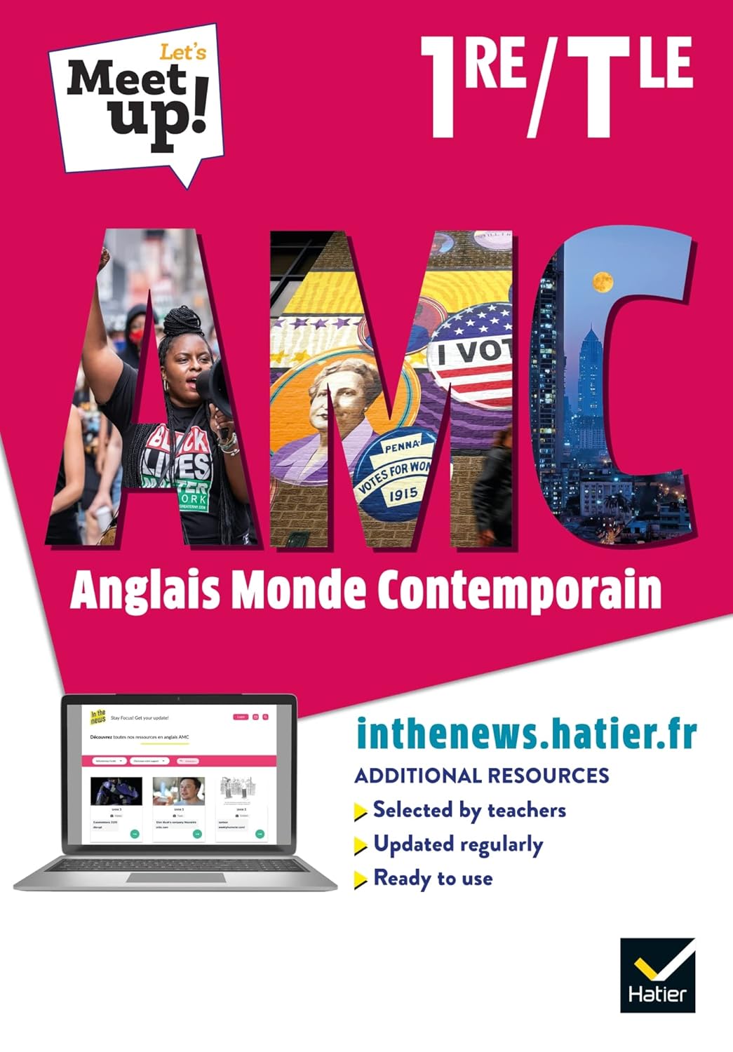 Let's Meet up ! AMC Anglais 1re Tle - Éd. 2021 - Livre Élève / Erwan Gouraud (Auteur) & 12 plus
