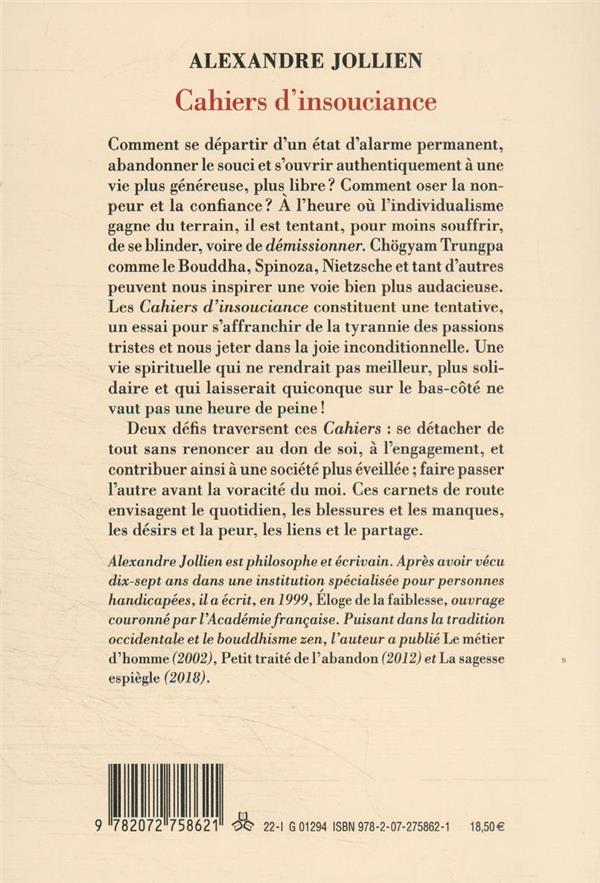 Cahiers Dinsouciance,