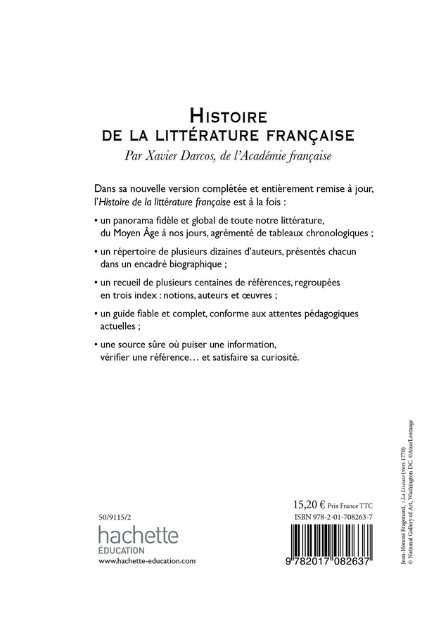 Histoire De La Litteraturefrancaise.
