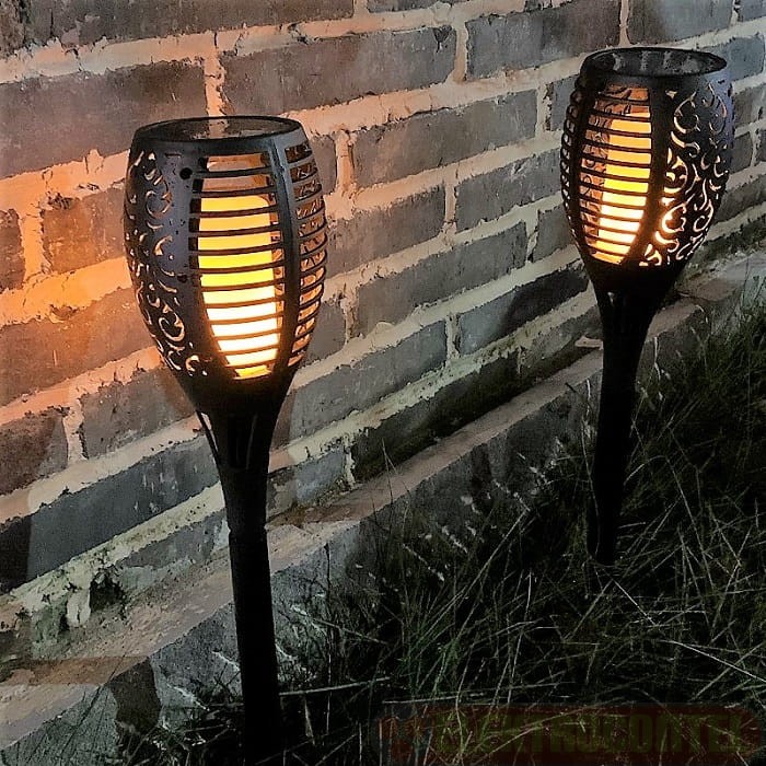 SOLAR FLAME LIGHT 96LED 1500MAH LI IP65.