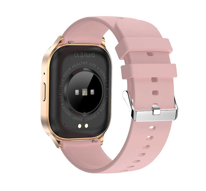 XO SMARTWATCH J10 AMOLED RÓZOWO-ZLOTY