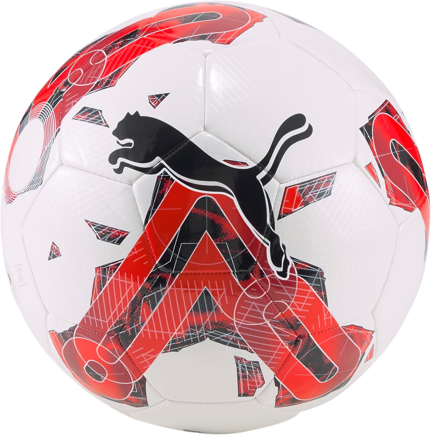 Ballon De Football PUMA Orbita 6 MS 083787-02 (Taille 5) - Blanc / Rouge