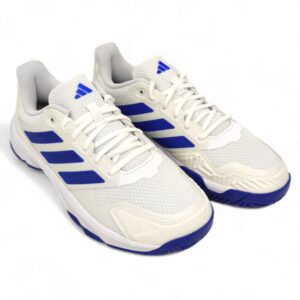 Chaussures De Sport Basses ADIDAS Courtjam Control M If9136 Pour Hommes - Blanc / Bleu