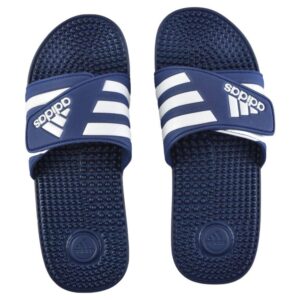 Claquettes Massantes Après L'Entraînement ADIDAS Adissage - Bleu Foncé/ Blanc Nuage/ Bleu Foncé - F35579