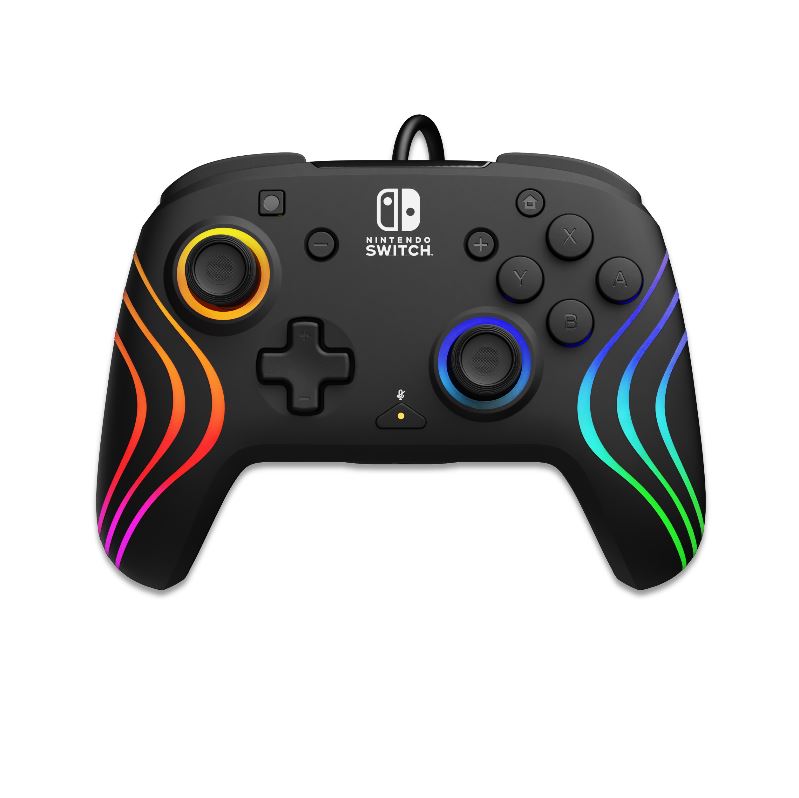 Manette Filaire PDP Afterglow Wave Pour NINTENDO Switch - Noir