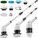 Brosse De Nettoyage Électrique Avec Manche Extensible Réglable