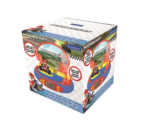 Réveil Projecteur LEXIBOOK Mario Kart 3D Avec Sons
