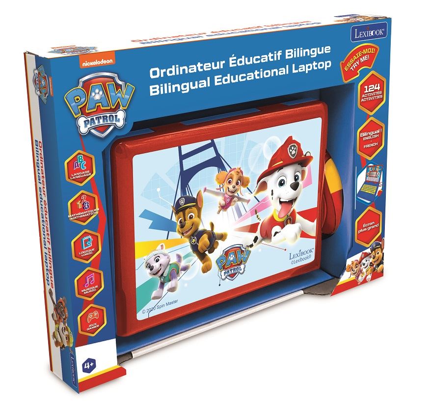 Ordinateur Portable Éducatif Bilingue LEXIBOOK Pat' Patrouille