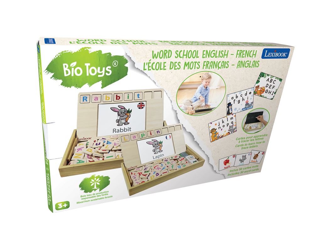 Jeu Découverte LEXIBOOK Bio Toys: L’Ecole Des Mots Bilingue Français-Anglais