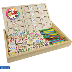 Jeu En Bois LEXIBOOK Bio Toys: L'École Des Maths -  Beige
