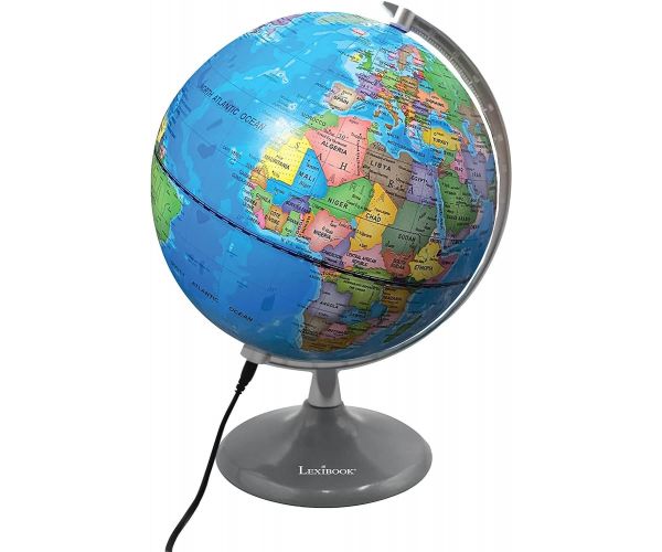 Jouet Éducatif Globe Lumineux 2-En-1 LEXIBOOK Modèle NLJ185EN