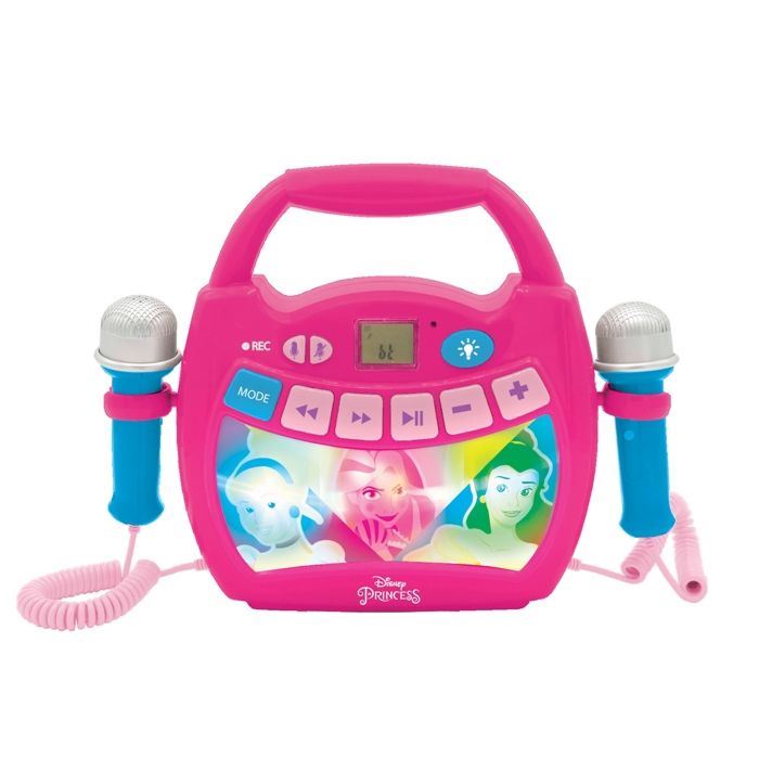 Enceinte Bluetooth Disney Princesses - Effets Lumineux, Micros, Batterie Rechargeable