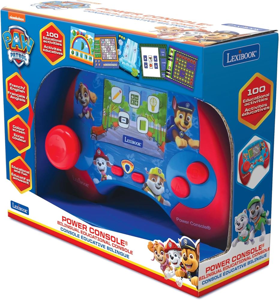 Jeu Éducatif LEXIBOOK Console Éducative Bilingue Paw Patrol Pat’Patrouille