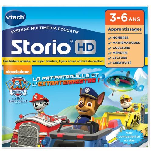 Jeu Storio HD La Pat’Patrouille et l’Extraterrestre ! VTECH