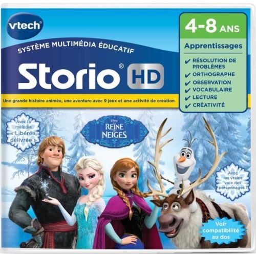 Jeu Pour Tablette HD Storio VTECH La Reine Des Neiges
