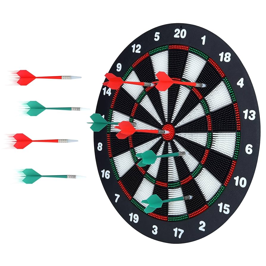 Cible 45cm Et 6 Fléchettes OUT2PLAY Cibles et Fléchettes