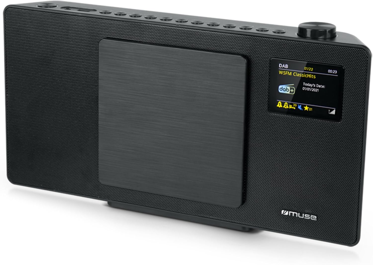 Micro-chaîne Audio MUSE 40W Avec Bluetooth M65DBT - Noire