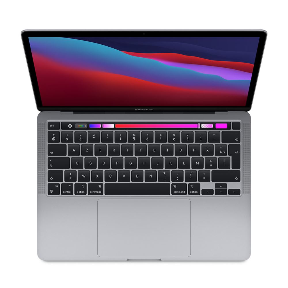 APPLE MacBook Pro 13" 2020 Reconditionné Grade A - 512 Go SSD / 8 Go RAM - Puce M1 CPU 8 cœurs GPU 8 cœurs - Gris Sidéral Lagoona