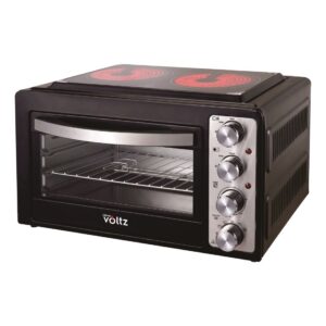 Cuisinière VOLTZ Avec Plaque Vitrocéramique Rosberg Premium RP51441A38 - 38 L - 3100W - Noir