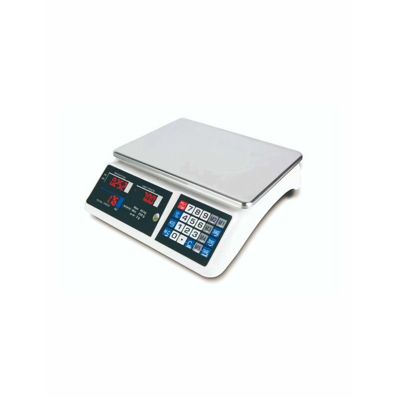 Balance Professionnelle Avec Calculatrice ROSBERG R51652A - 40 Kg - Écran LCD - Plateforme Étanche