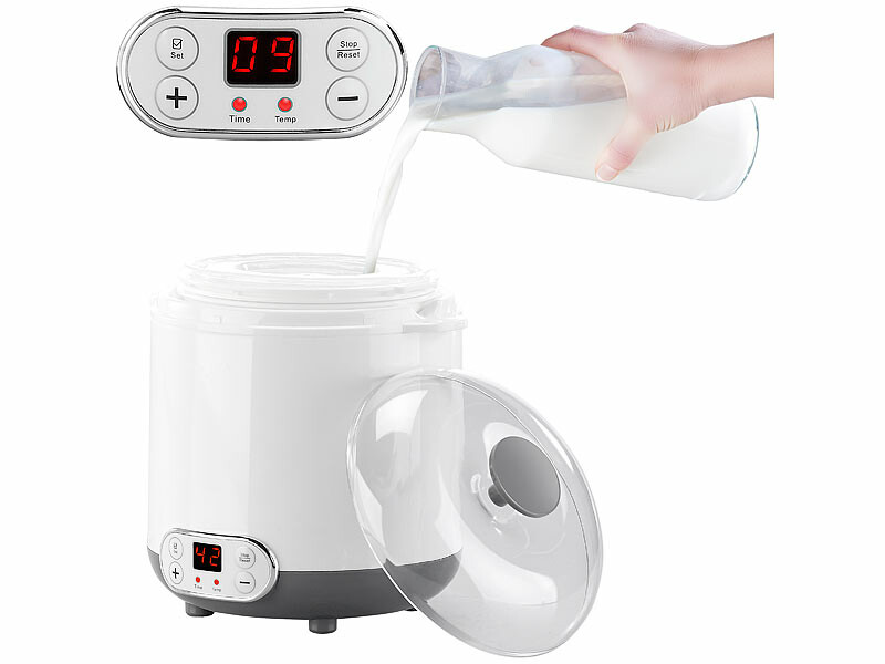 Yaourtière Électrique ROSENSTEIN Avec Récipients De 1.5L Et 1.35L