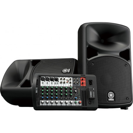 Table De Mixage Micro & Amplificateur YAMAHA Stagepas 600BT - Kit 2 Boite 340W 49