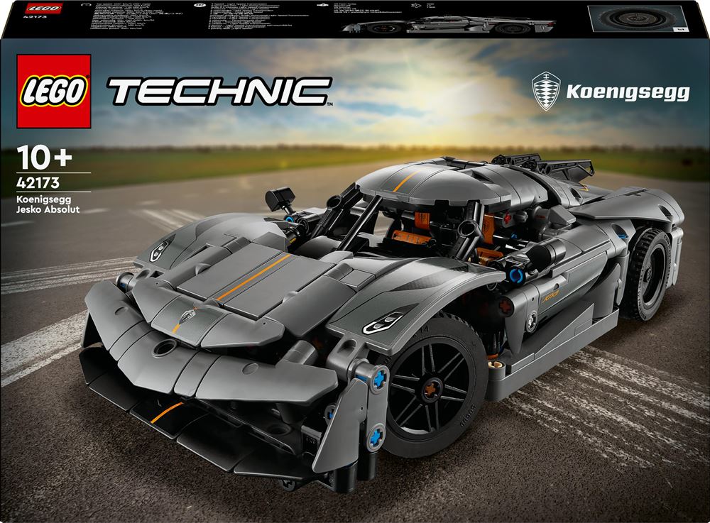 Et LEGO Technic 42173 Koenigsegg Jesko Absolut Gris Hypercar