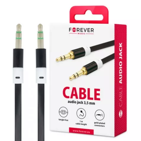 Câble Audio Jack FOREVER -3,5MM - Noir
