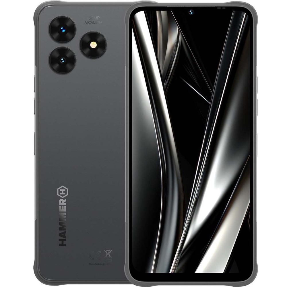 Smartphone HAMMER Résistant Étanche Élégant 5G - 8/128GB - IP69 Batterie 6000mAh Blade Va - Noir