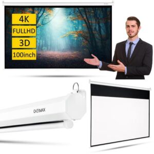 Écran De Projection Semi-Automatique OVERMAX 100"