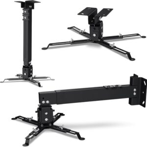Support De Plafond Noir Pour Projecteur OVERMAX OV-CECEING Mouvement - Noir