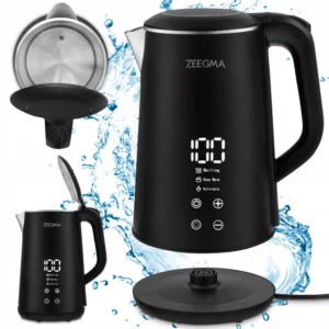 Bouilloire Électrique Sans fil ZEEGMA Ketlee Control - 1500 W - Noire