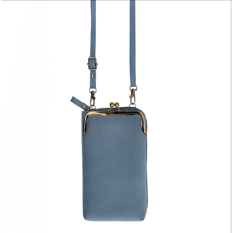 Pochette Universelle 2-En-1 Pour Téléphone -Bleue