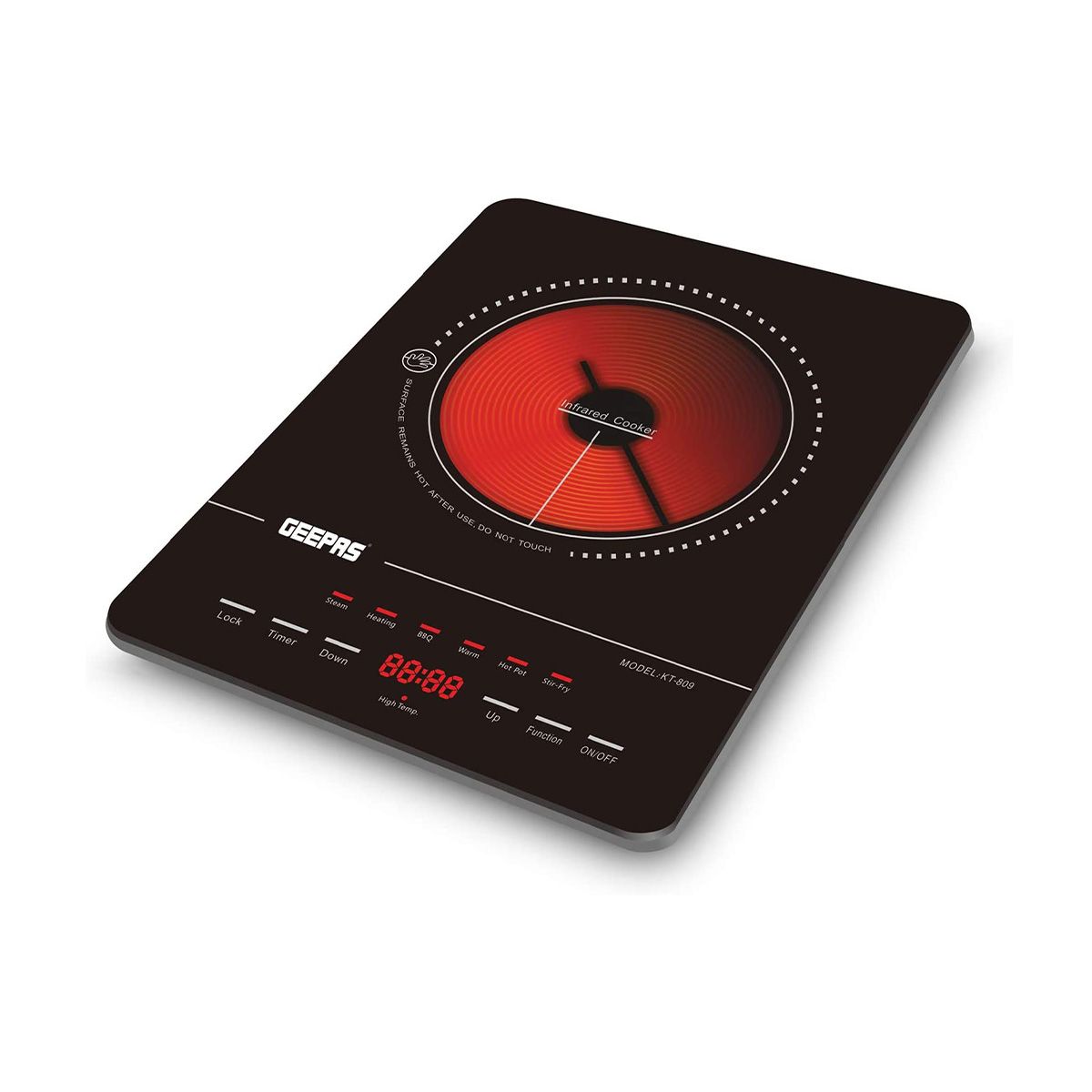 Cuisinière Infrarouge Numérique GEEPAS GIC33013 Avec Affichage LED À 4 Chiffres