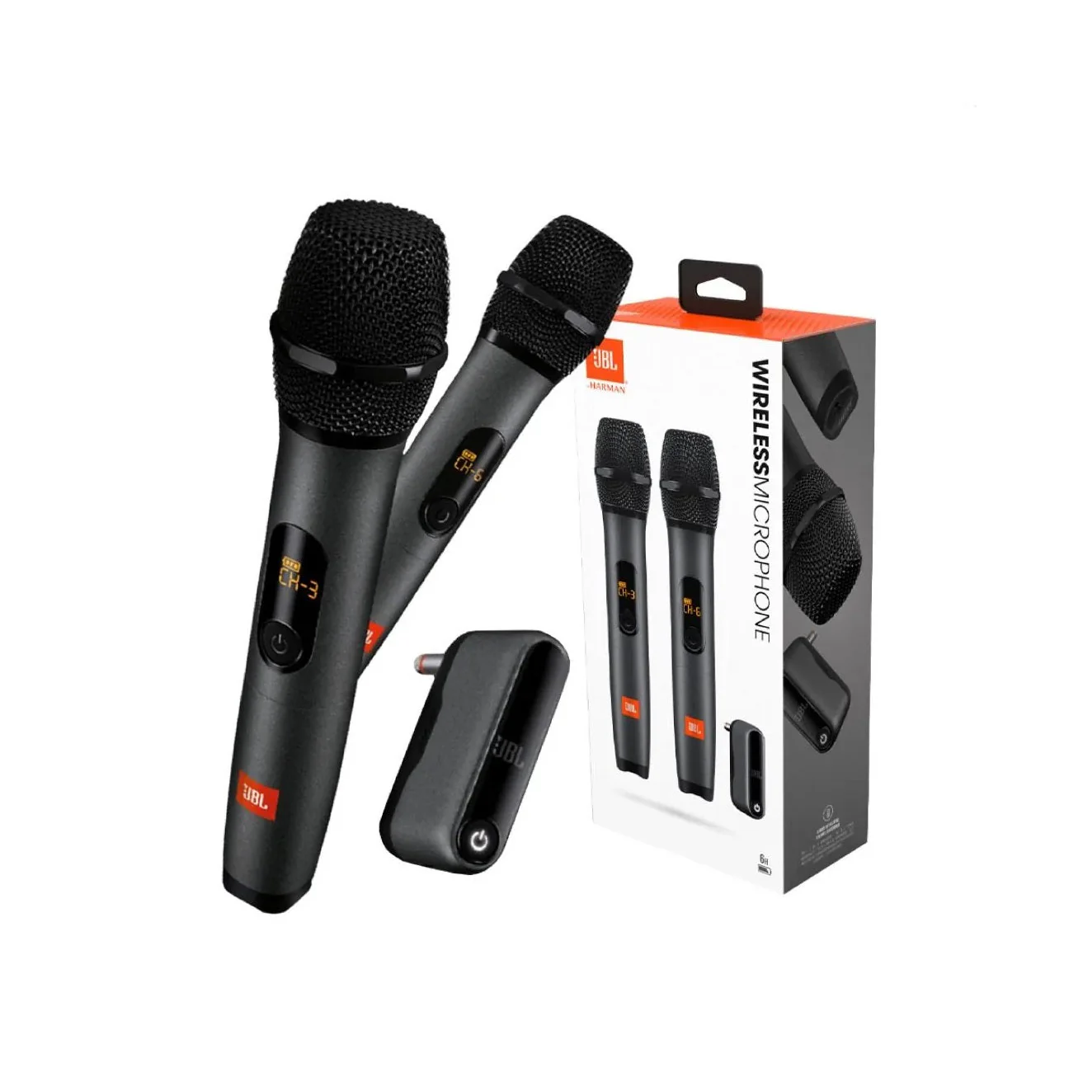 Système De Deux Microphones Sans Fil Wifi JBL - Noir