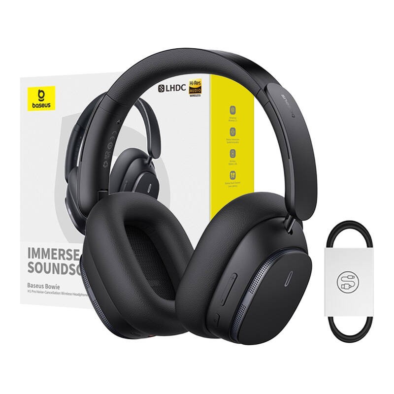 Casque Sans Fil BASEUS Bowie H1 Pro Avec Suppression De Bruit, Bluetooth 5.2 - Noir