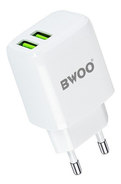 Chargeur Mural BWOO CDA60 2 Ports USB 2,4 A - Blanc