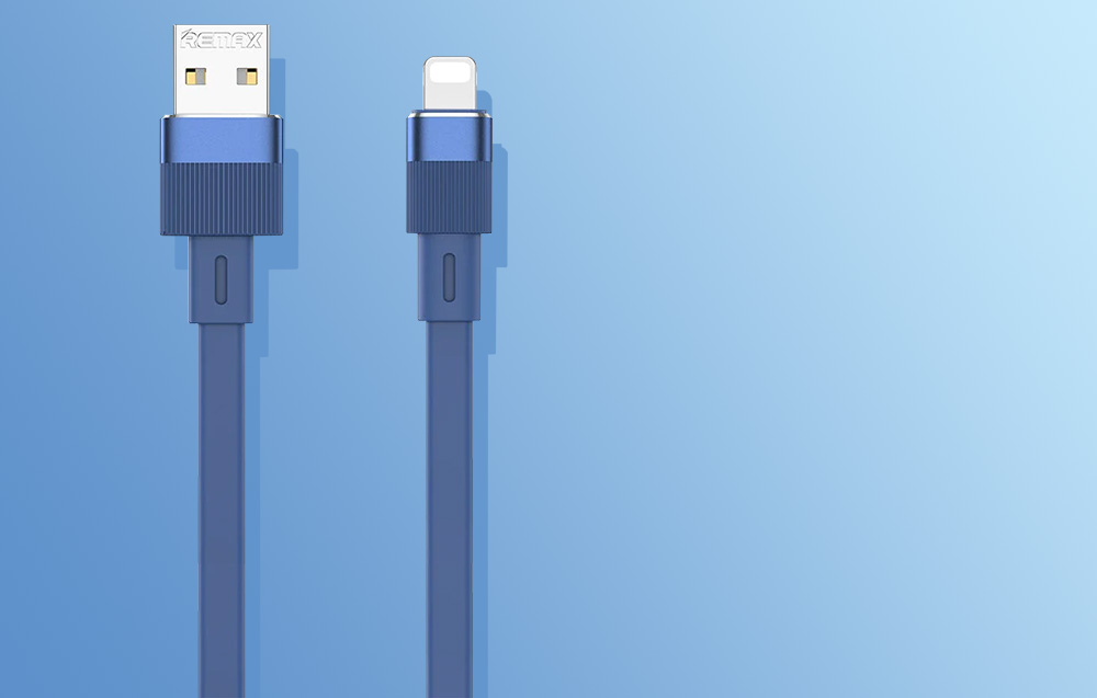 Câble USB-Lightning REMAX Flushing RC-C001 1M - Bleu