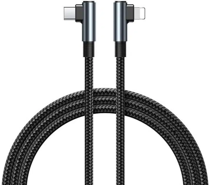 Câble USB Lightning Tressé RANGER II RC-C002I Series 2.4A - Noir Aluminum