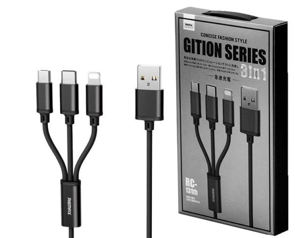 Câble De Charge 3 en 1 REMAX Gition Series RC-131