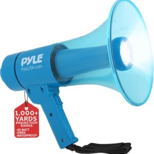 Mégaphone VONYX Avec Enregistreur Et Sirène 40W - Bleu