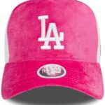 Casquette Trucker NEW ERA En Velour Pour Dames 60503425 - Rose / Blanc